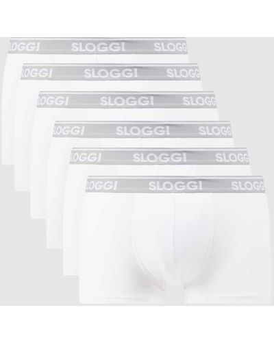 Sloggi Trunks mit Stretch-Anteil im 6er-Pack - Weiß