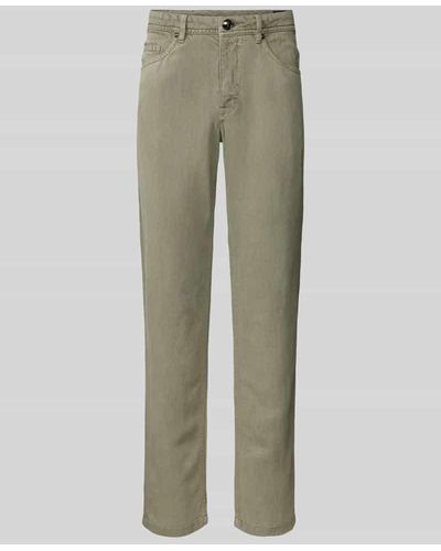 Joop! Modern Fit Jeans im 5-Pocket-Design Modell 'Fortress' - Grün