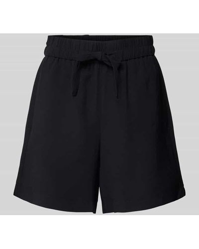 Vero Moda Loose Fit Shorts mit Tunnelzug Modell 'CARMEN' - Schwarz