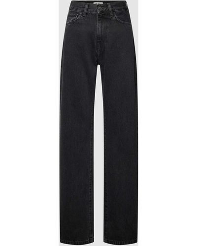 Carhartt Loose Fit Jeans im 5-Pocket-Design Modell 'NOXEN' - Schwarz