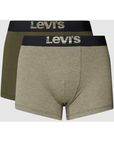 Levi's Trunks mit Label-Stitching - Grün
