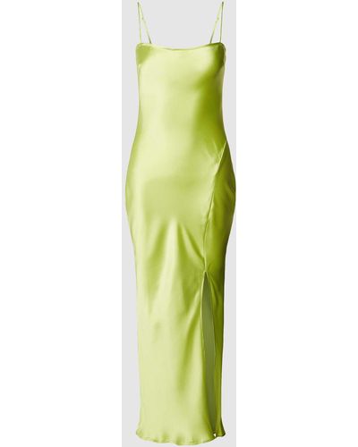 Gina Tricot Kleid aus Satin Modell 'NOVA' - Grün