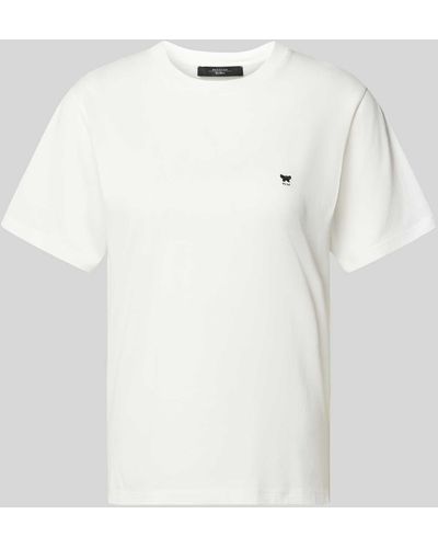 Weekend by Maxmara T-Shirt mit Logo-Stitching Modell 'VENACO' - Weiß