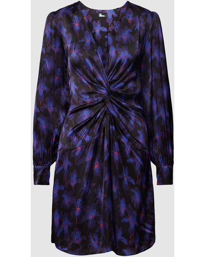 The Kooples Mini-jurk Met Bloemenmotief - Blauw