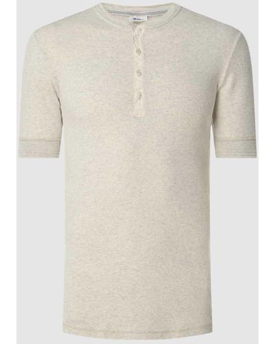 Schiesser Serafino-Shirt aus Baumwolle Modell 'Karl-Heinz' - Natur