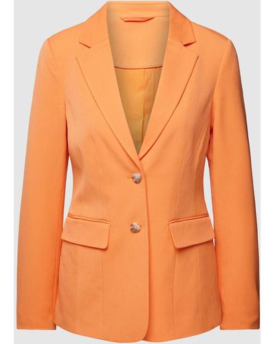 Tom Tailor Blazer Met Reverskraag - Oranje