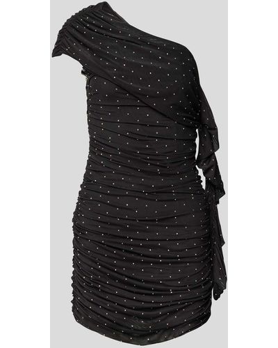 ROTATE BIRGER CHRISTENSEN Cocktailkleid im One-Shoulder-Look - Schwarz