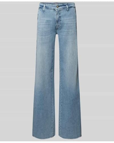 Cambio Regular Fit Jeans mit Gürtelschlaufen Modell 'ALEC' - Blau