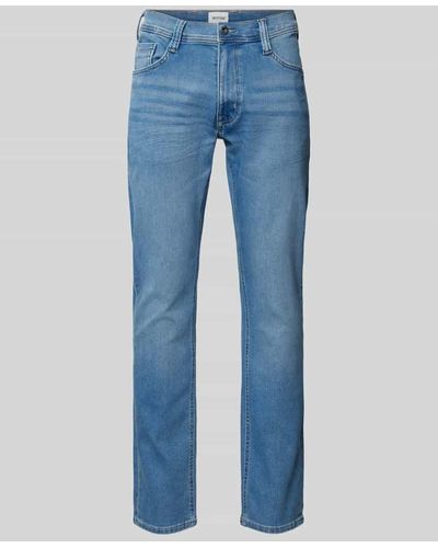 Mustang Slim Fit Jeans im 5-Pocket-Design Modell 'OREGON' - Blau