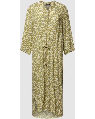 Soaked In Luxury Midi-jurk Met Tunnelkoord Bij De Taille - Meerkleurig