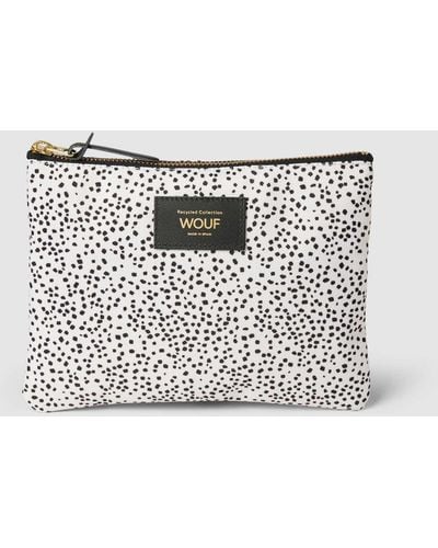 Wouf Pouch Met All-over Motief - Wit