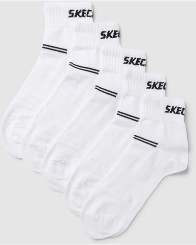 Skechers Socken mit Label-Detail Modell 'ventilation' - Weiß