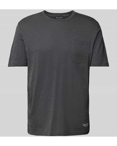 Marc O' Polo T-Shirt mit Rundhalsausschnitt - Grau