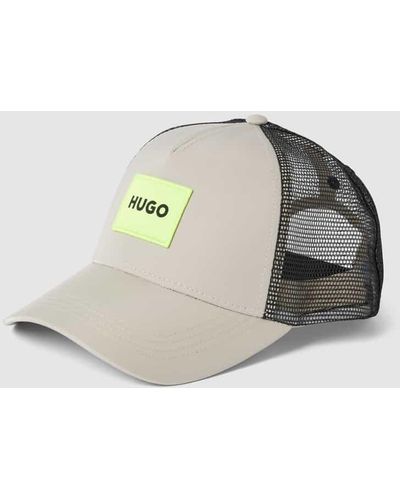 HUGO Trucker Cap mit Label-Patch Modell 'Kody' - Grau