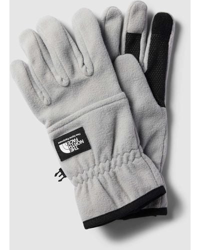 The North Face Handschoenen Met Labeldetail - Grijs