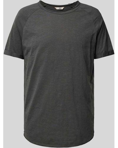 Redefined Rebel T-Shirt mit Rundhalsausschnitt Modell 'KAS' - Grau