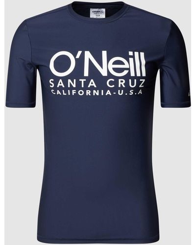 O'neill Sportswear T-shirt Met Labelprint - Blauw