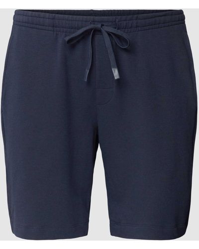 Mey Shorts mit Tunnelzug Modell 'ENJOY' - Blau