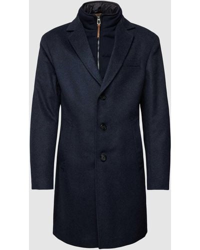 Joop! Mantel mit Knopfleiste Modell 'Morris' - Blau