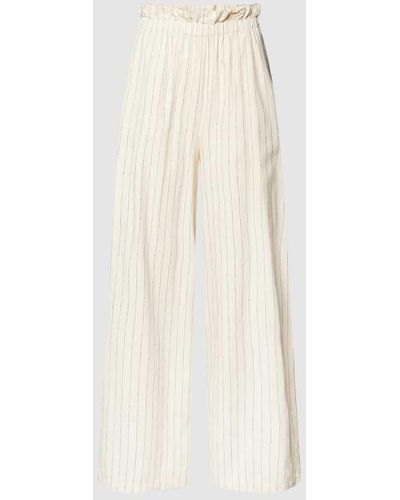 Vero Moda Paperbag-Hose mit elastischen Bund Modell 'MINASAIY' - Weiß