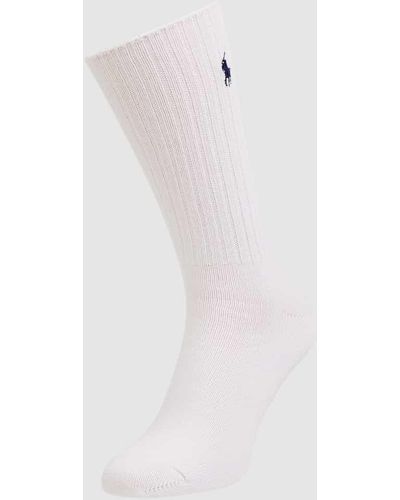 Polo Ralph Lauren Socken mit Label-Stitching Modell 'CREW SOCK' - Weiß