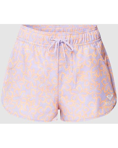 Roxy Shorts mit floralem Allover-Muster Modell 'HAWAIIAN' - Pink
