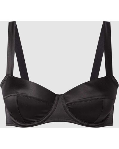 DKNY Balconette-BH aus Satin - Schwarz