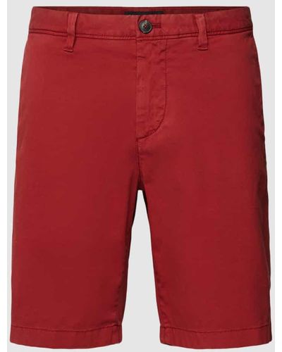 Marc O' Polo Shorts mit Eingrifftaschen Modell 'Salo' - Rot