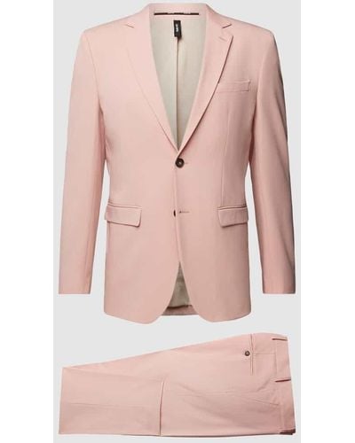 SELECTED Slim Fit 2-Knopf-Sakko Modell 'LIAM' - Pink