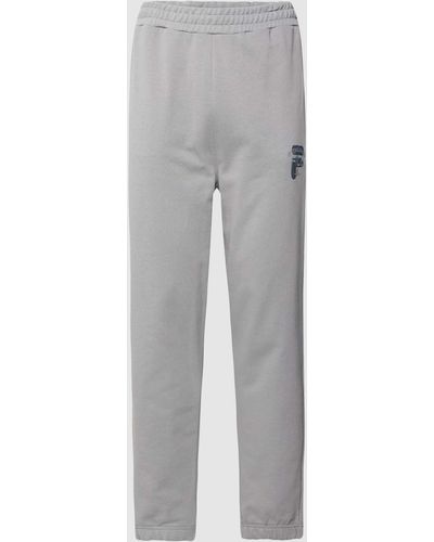 Fila Sweatpants mit Label-Stitching Modell 'BADRA' - Grau