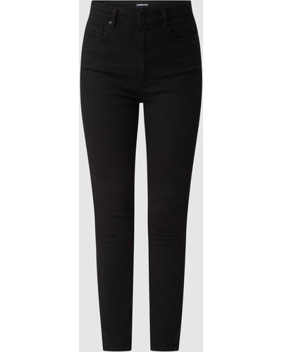 ARMEDANGELS Skinny Fit High Waist Jeans Met Stretch, Model 'ingaa' - Zwart