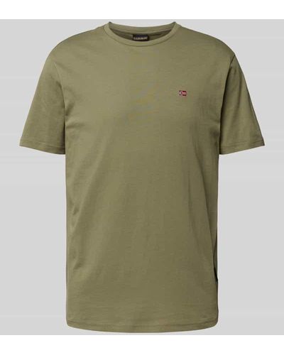 Napapijri T-Shirt mit Rundhalsausschnitt Modell 'SALIS' - Grün