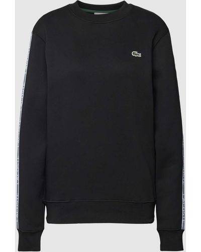 Lacoste Sweatshirt Met Ronde Hals - Zwart