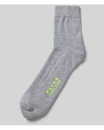 FALKE Socken mit Label-Print - Grau