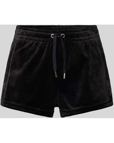 Juicy Couture Shorts mit Reißverschlusstaschen Modell 'TAMIA' - Schwarz