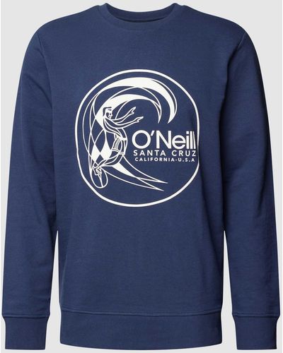 O'neill Sportswear Sweatshirt mit Logo-Print Modell 'CIRCLE SURFER' - Blau