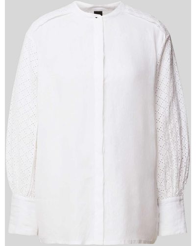 BOSS Hemdbluse mit Lochstickerei Modell 'Beliah' - Weiß