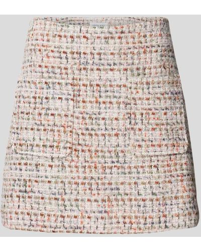 Anine Bing Minirock mit Woll-Anteil - Weiß