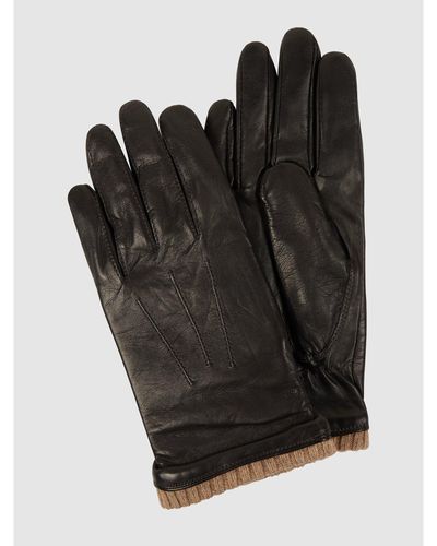 eem-fashion Handschuhe aus Leder - Schwarz
