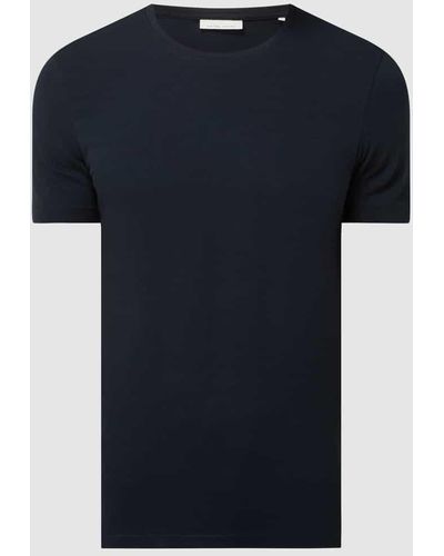 Casual Friday Slim Fit T-Shirt mit Stretch-Anteil Modell 'David' - Blau