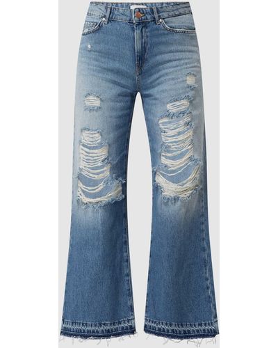 ONLY Cropped Jeans aus Baumwolle Modell 'Sonny' - Blau