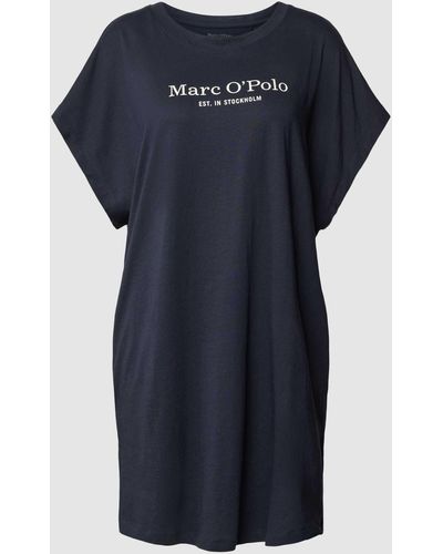 Marc O' Polo Nachthemd Met Vleermuismouwen - Blauw