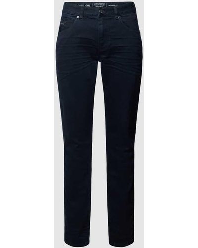 PME LEGEND Regular Fit Jeans im 5-Pocket-Design Modell 'Nightflight' - Blau