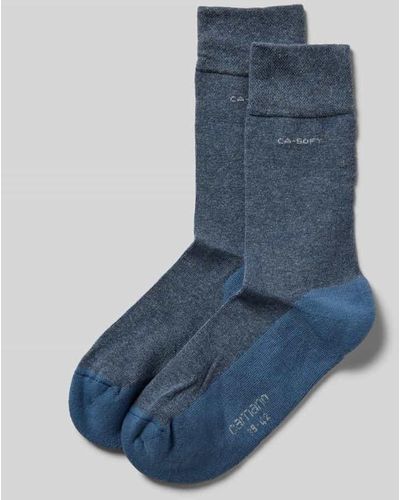 Camano Socken mit Elastischer Abschluss - Blau