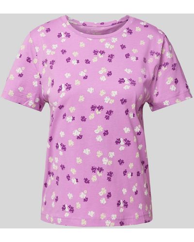 Tom Tailor T-Shirt mit floralem Print - Pink