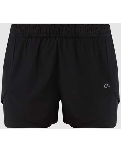 Calvin Klein Shorts im 2-in-1-Look - Schwarz