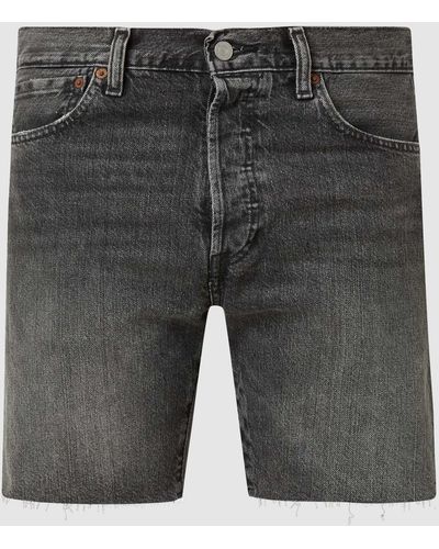 Levi's Korte Jeans Van Katoen, Model '501' - Grijs