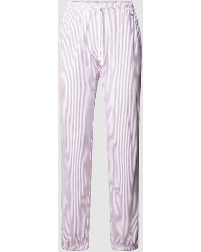 S.oliver Pyjama-Hose mit Streifenmuster - Pink