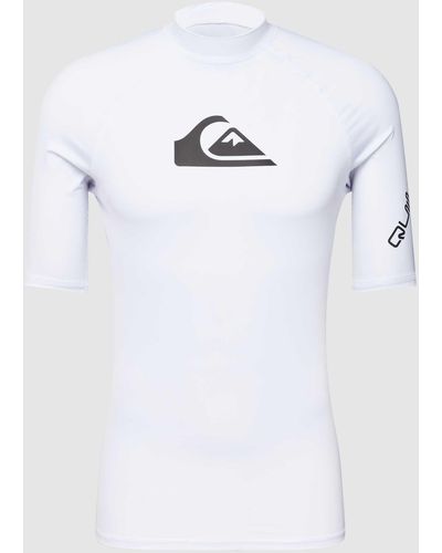 Quiksilver T-shirt Met Logodetail - Wit