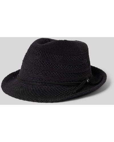 Esprit Hut mit Strukturmuster - Schwarz